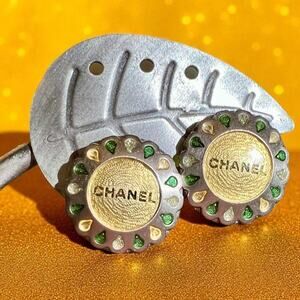 Chanel Women's Vintage Floral Clip-On Earrings